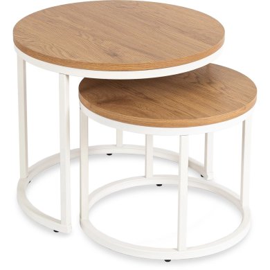 Комплект журнальних столів Mebel Elit DANIELLE 2 шт Дуб ME.DANIELLE/D/B/L фото - 2