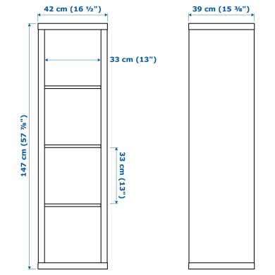 IKEA Стеллаж KALLAX Белый (ИКЕА КАЛЛАКС) 00275848 фото - 3