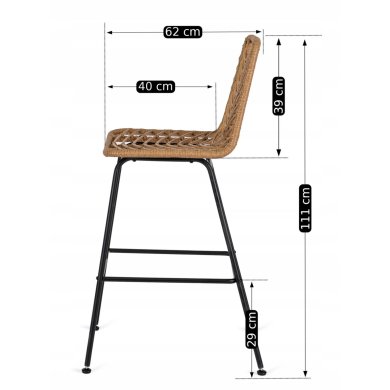 Барний стілець Mebel Elit JERRY Дерево - 15 Барний стілець Mebel Elit JERRY Дерево ME.JERRY/ZO/CZ/RT/H фото - 15