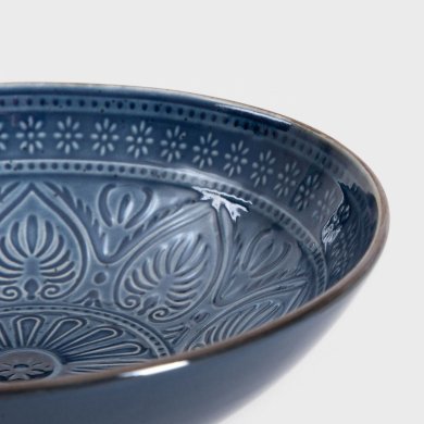 Глибока тарілка Homla INDIE 18 см Синій 240964 фото - 4