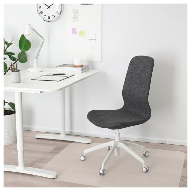 IKEA Офісне крісло LANGFJALL Темно-сірий (ИКЕА ЛАНГФЬЯЛЛЬ) 39252515 фото - 7