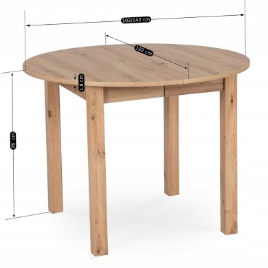 Розкладний обідній стіл Mebel Elit HARRY Дуб рів'єра B.HARRY/DR/S фото - 14