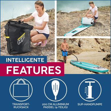 Надувна дошка Bestway 65347 AQUAGLIDER Бірюзовий 65347 фото - 8