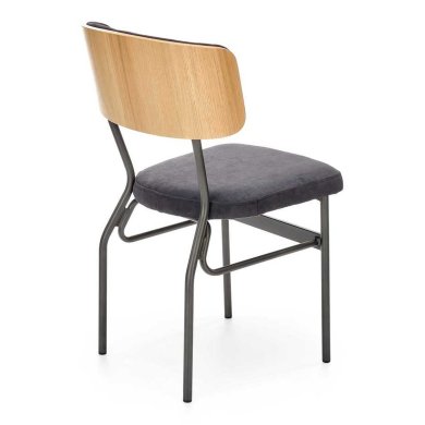 Обеденный стул Halmar Smart-KR Welur Черный V-PL-SMART-KR фото - 5