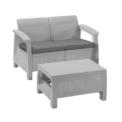 Комплект садових меблів Keter CORFU Сірий 233196-1 фото - 2