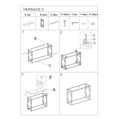 Консоль Signal VERSACE C Серебристый VERSACECTS фото - 2