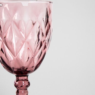 Набір келихів Homla LUNNA 340 мл Рожевий 241222 фото - 3