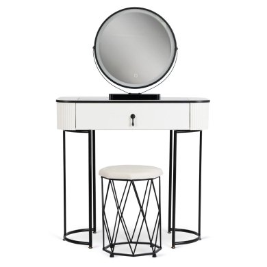 Туалетний стіл з пуфом Mebel Elit EMPORIA MINI Білий ME.EMPORIAMINI/B/CZ/B фото - 2