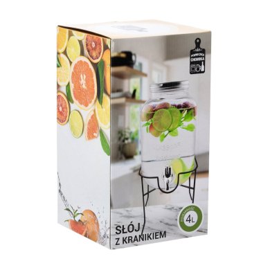 Диспенсер для напоїв Chomik 4 л Прозорий DUC1036 фото - 4