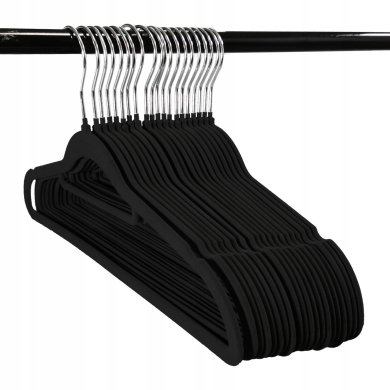 Набор вешалок Kontrast W1002 Welur 20 шт Черный 4.06.212382 фото - 3