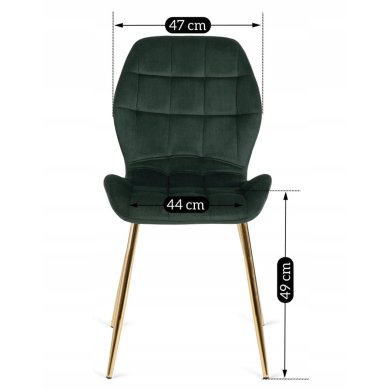 Обідній стілець Mebel Elit LUCKY Welur Зелений ME.LUCKY/Z/ZL/V/K фото - 10