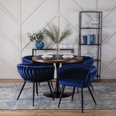 Обеденный стул Mebel Elit EMPOLI Welur Синий - 5 Обеденный стул Mebel Elit EMPOLI Welur Синий ME.EMPOLI/GR/V/K фото - 5