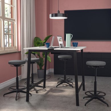 Письменный стол для работы сидя/стоя MITTZON Белый - 5 IKEA Письменный стол для работы сидя/стоя MITTZON Белый (ИКЕА МИЦОН) 09533433 фото - 5