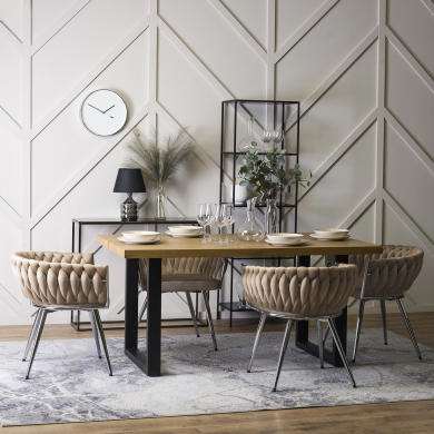 Обідній стілець Mebel Elit SIENA Бежевий ME.SIENA/BZ/CH/V/K фото - 7