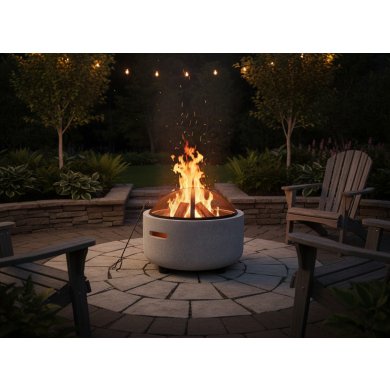 Угольный гриль-камин Garden Line 43 см Серый BBQ0124 фото - 2