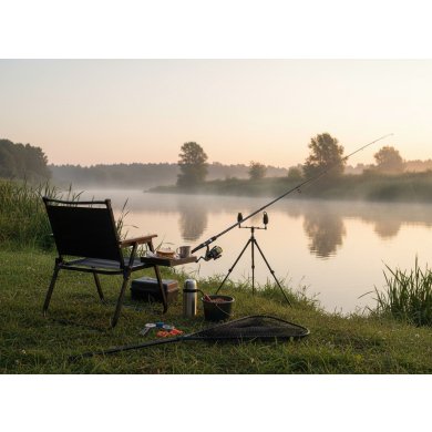 Складное рыбацкое кресло Garden Line LEZ6341 Черный LEZ6341 фото - 2