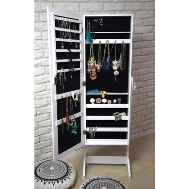 Зеркало с местом хранения Chomik 41,5x36,5x147 см | Черный PHO8058 фото - 2