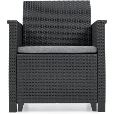 Комплект садових меблів Keter ELODIE 3 Графіт - 4 Комплект садових меблів Keter ELODIE 3 Графіт 253923 фото - 4