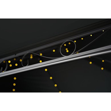 Садовая беседка с москитной сеткой и LED Сorciano CRISTINA 4х3 м Антрацит 5901721057883 фото - 4