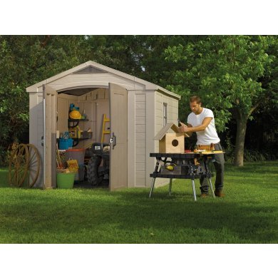 Садовый домик Keter FACTOR 257х331х243 см Бежевый 230454-1 фото - 10