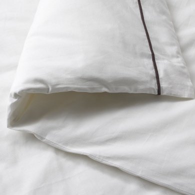 IKEA Комплект постельного белья SILVERTISTEL 150x200 см Белый (ИКЕА СИЛЬВЕРТИСТЕЛ) 10492969 фото - 5