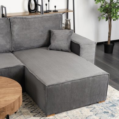 Розкладний диван Mebel Elit ALEX Темно-сірий - 7 Розкладний диван Mebel Elit ALEX Темно-сірий MGK.FILO/LINCOLN90/NAR фото - 7