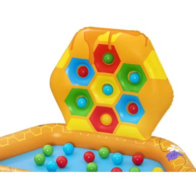 Надувной детский бассейн Bestway 52639 ПЧЕЛКА 127х119х61 см Оранжевый BES52639 фото - 6