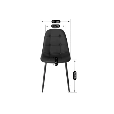 Обеденный стул Mebel Elit ARIS Черный ME.ARIS/CZ/E/K фото - 3