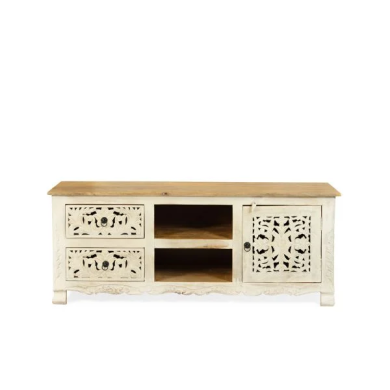 Тумба под ТВ Homla BANHI 150x40x60 см | Дерево / Бежевый 212242 фото - 3