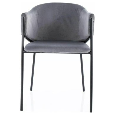 Обеденный стул Signal BONO 2 Velvet Серый BONOVCSZ фото - 3
