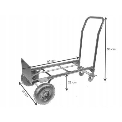 Садовая тележка Garden Line 150/200 кг Черный - 6 Садовая тележка Garden Line 150/200 кг Черный REA2897 фото - 6