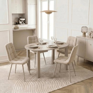 Розкладний обідній стіл Mebel Elit HARRY SMALL Кашемір ME.HARRY/92-130/KASZ/KASZ/S фото - 6