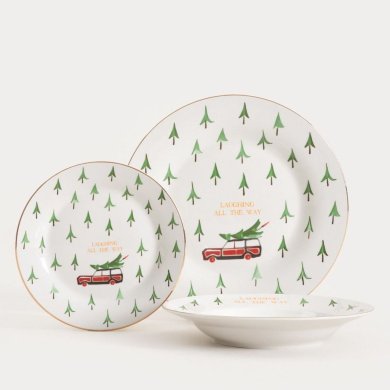 Набор тарелок Homla ZAPHIRA 12 шт Принт 242140