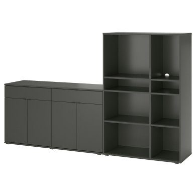 IKEA Стеллаж VIHALS Серый (ИКЕА ВИХАЛС) 69521205