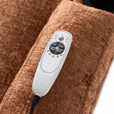 Крісло м'яке розкладне масажне з реклайнером Mebel Elit BOX Welur Коричневий ME.BOX/BR/V/FW фото - 8