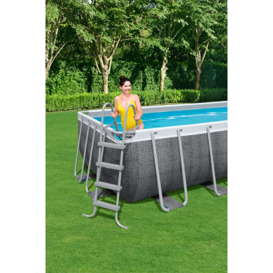 Каркасний бассейн Bestway 56998 POWER STEEL 549x274x122 см Серый 82475148 фото - 5