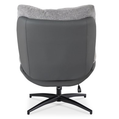 Крісло м'яке поворотне з підставкою Mebel Elit FREMONT 2 Сірий ME.FREMONT/P/T/P/E/CZ/FW фото - 5