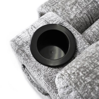 Крісло м'яке розкладне масажне з реклайнером Mebel Elit BOX Welur Сірий - 9 Крісло м'яке розкладне масажне з реклайнером Mebel Elit BOX Welur Сірий ME.BOX/P/V/FW фото - 9