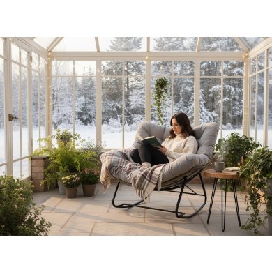 Садовое кресло-качалка Garden Line SVINGA Коричневый FAT6945 фото - 6