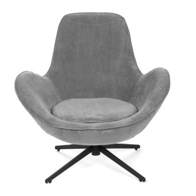 Крісло м'яке поворотне Homla LUNAIRE VELVET Сірий 227089 фото - 2