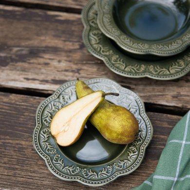 Глибока тарілка Homla SALTIS 22 см Зелений 231357 фото - 5