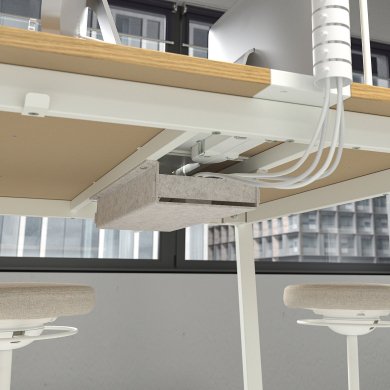 Письменный стол для работы сидя/стоя MITTZON Дуб - 4 IKEA Письменный стол для работы сидя/стоя MITTZON Дуб (ИКЕА МИЦОН) 69533468 фото - 4