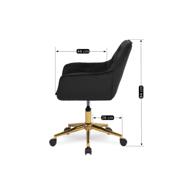 Офісне крісло Mebel Elit MILAN Чорний ME.MILAN/CZ/ZL/V/FO фото - 13