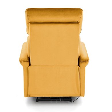 Кресло мягкое раскладное с реклайнером Halmar SEMIR Welur Горчичный V-CH-SEMIR-FOT-MUSZTARDOWY фото - 7