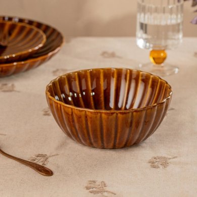 Миска Homla MELIDA 16 см Бурштиновий 241356 фото - 4