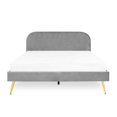 Ліжко Homla VENLO Welur 160x200 см | Сірий 160268 фото - 2
