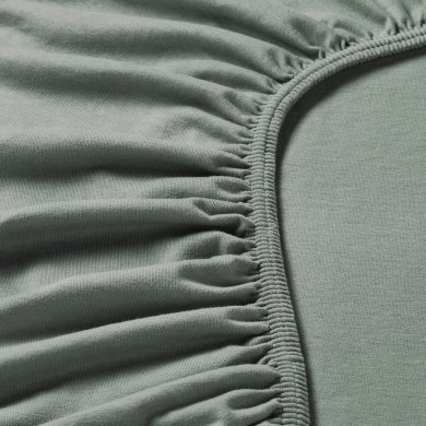 Простирадло на резинці VARVIAL 80х200 см Зелений - 5 IKEA Простирадло на резинці VARVIAL 80х200 см Зелений (ИКЕА ВАРВИАЛ) 20551779 фото - 5