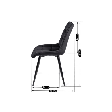 Обідній комплект меблів Mebel Elit HARRY RIO | Дуб рив'єра / Чорний HARRY/DR/CZ/S/RIO/CZ/V/Z4/K фото - 2