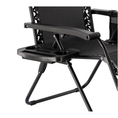 Складаний шезлонг Garden Line ZERO GRAVITY Чорний LEZ2589 фото - 4