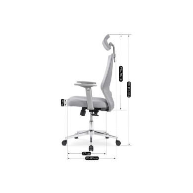 Кресло поворотное Mebel Elit EGER | Серый - 3 Кресло поворотное Mebel Elit EGER | Серый ME.EGER/P/E/FO фото - 3